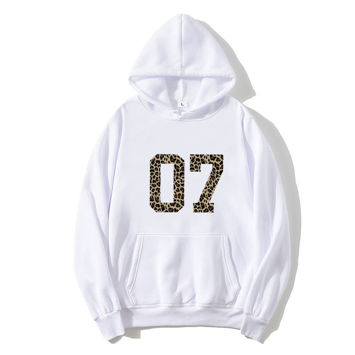 Kvinder Hoodie med moderne dyreprint Skovae