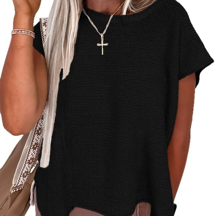 Femme Tekstureret Strik Boxy Top Stilla