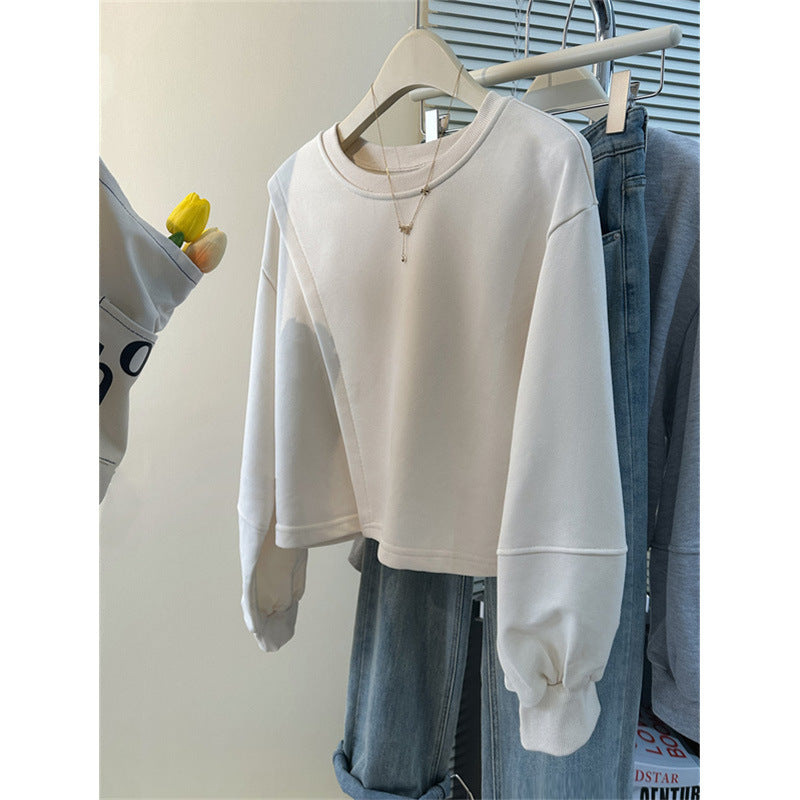 Femme Cropped Sweatshirt med Ballonærmer Stilla