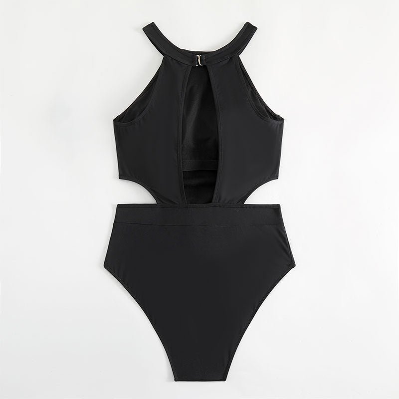 Dame Én-delt badedragt med moderne cut-out og sporty stropdesign Stilla