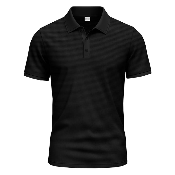 Herrer polo t-shirt med struktureret stof Stilla