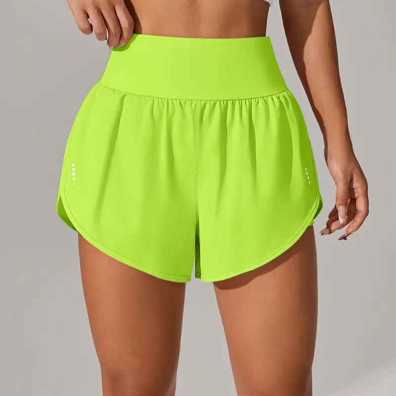 Dame Sporty Løbe shorts med strækbart liv og åndbare mesh-indsæt Stilla