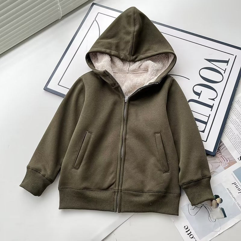 Kvinders hyggelige og varme hoodie jakke med fleeceforing Stilla