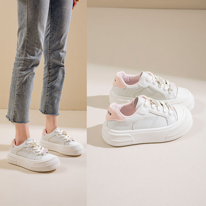 Dame platform-sneakers med åndbart overmateriale og dæmpet sål Stilla