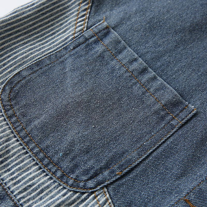 Dame Casual Denim Jakke med Tekstureret Krave Stilla