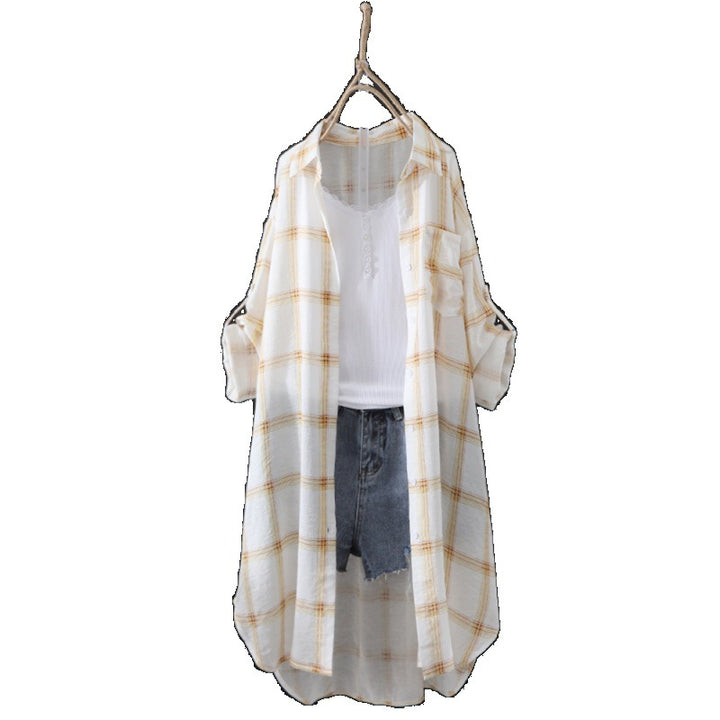 Dame Langærmet Flannelshirtjakke Stilla