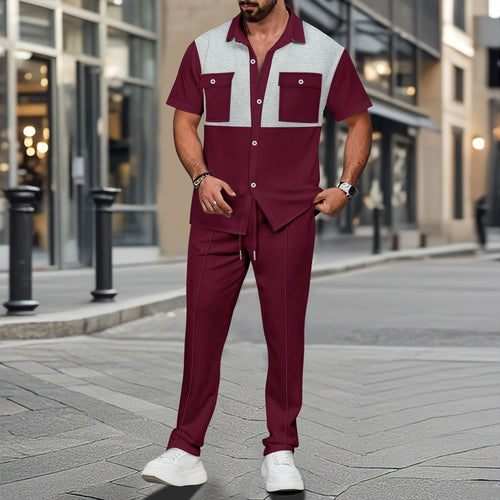 Herrer Moderne fritidsoutfit med kontrastdetaljer og praktiske lommer Stilla