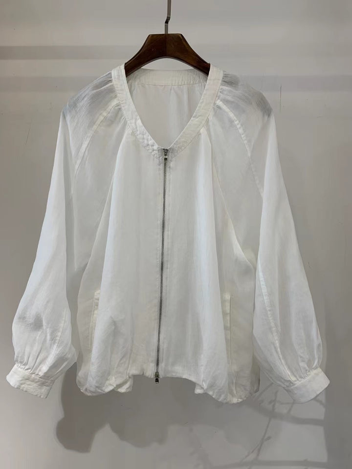 Damer Relaxed Fit Let Zip Jakke Stilla