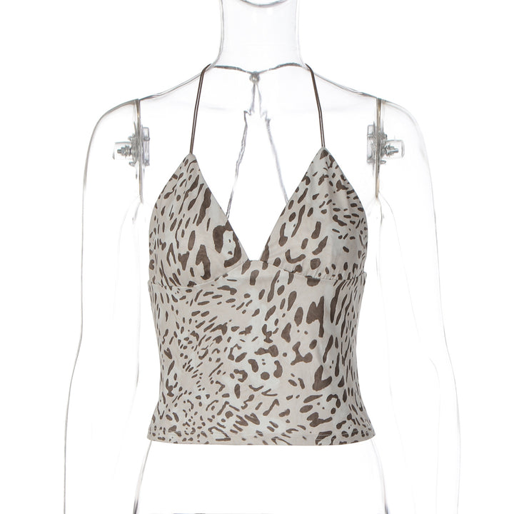 Dame Animal Print Top Skovae