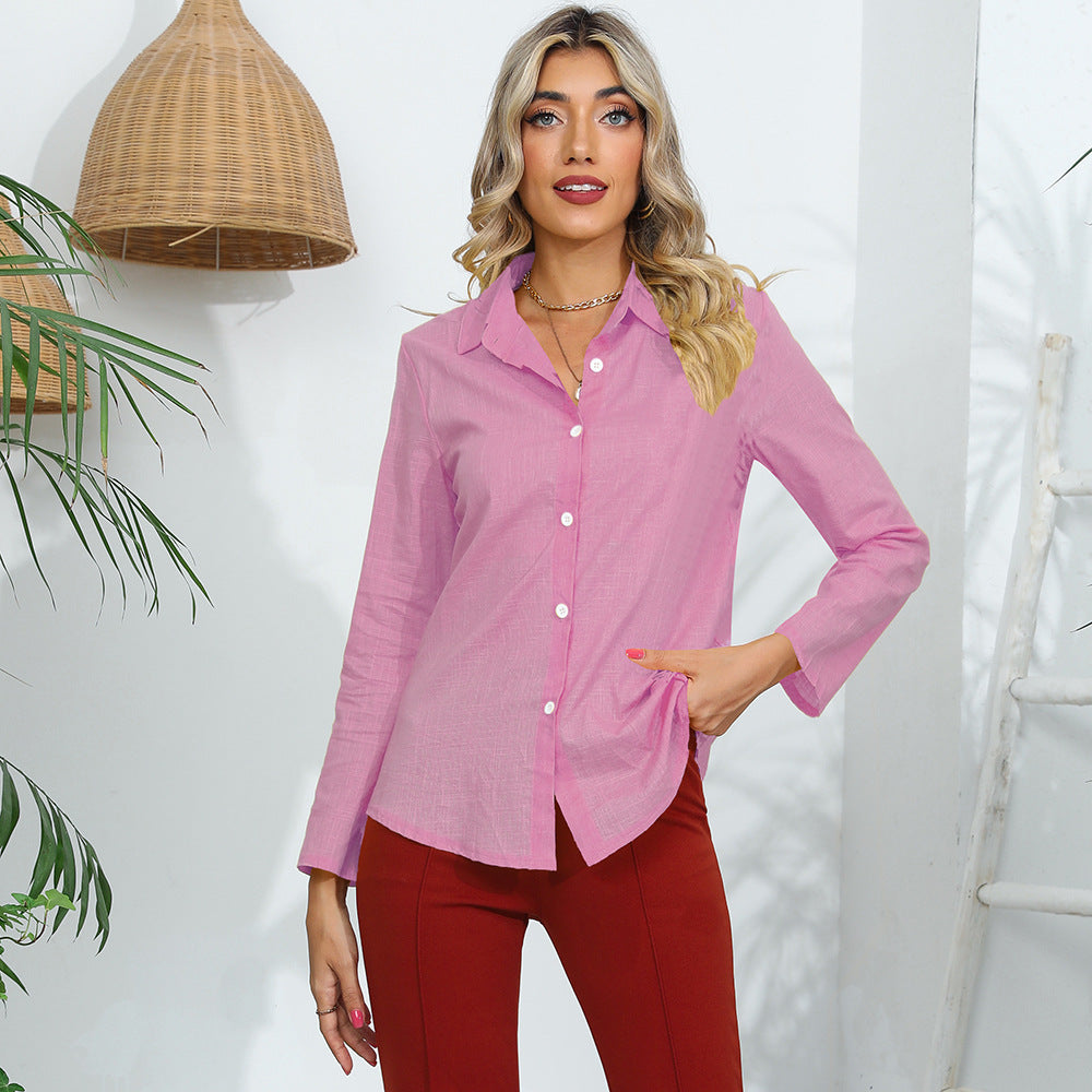 Kvinders elegante og afslappede bluse top med korte ærmer Stilla