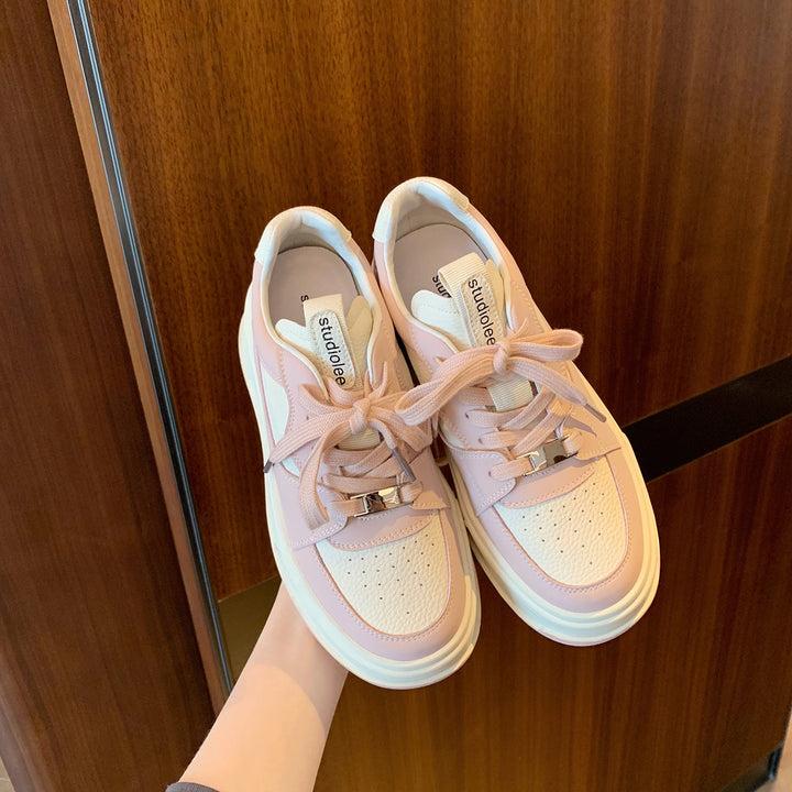 Dame Fritid Snøresneakers med forhøjet design Stilla