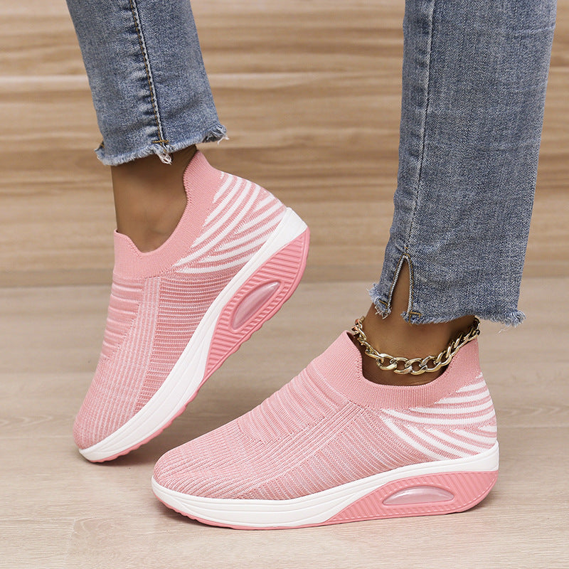 Dame Behagelige Slip-On Sneakers med åndbart overmateriale og stødabsorberende sål Stilla