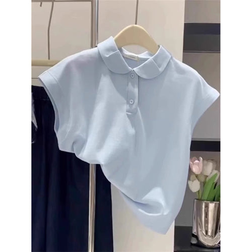 Dame Kortærmet Poloshirt med stilfuld Oversized-Passform Stilla