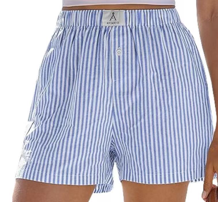 Dame Gingham Check Fritid Shorts Stilla