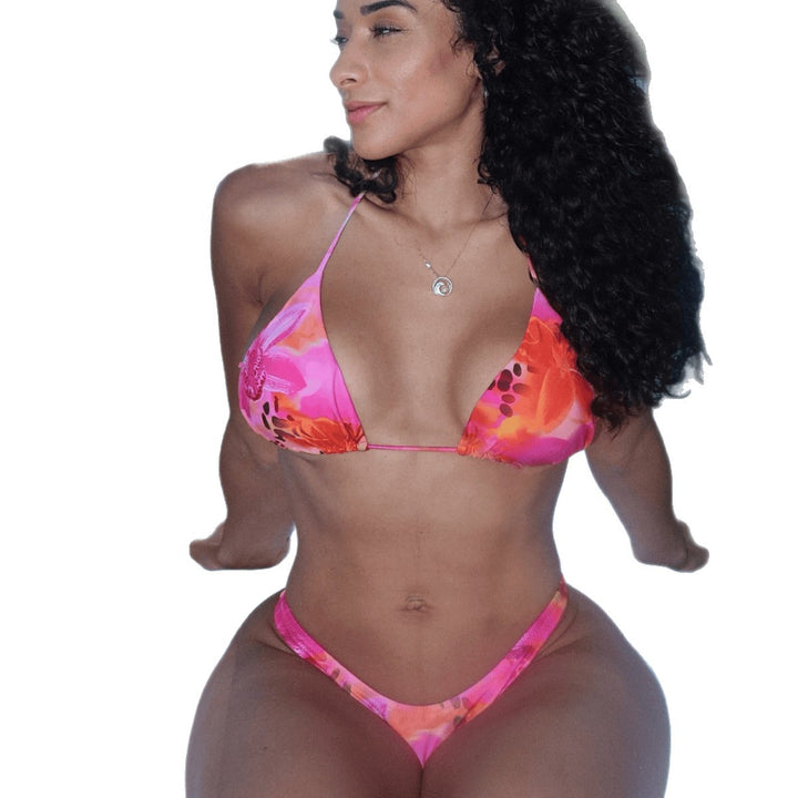 Dame Triangel-Bikini med elegant højskæring Skovae