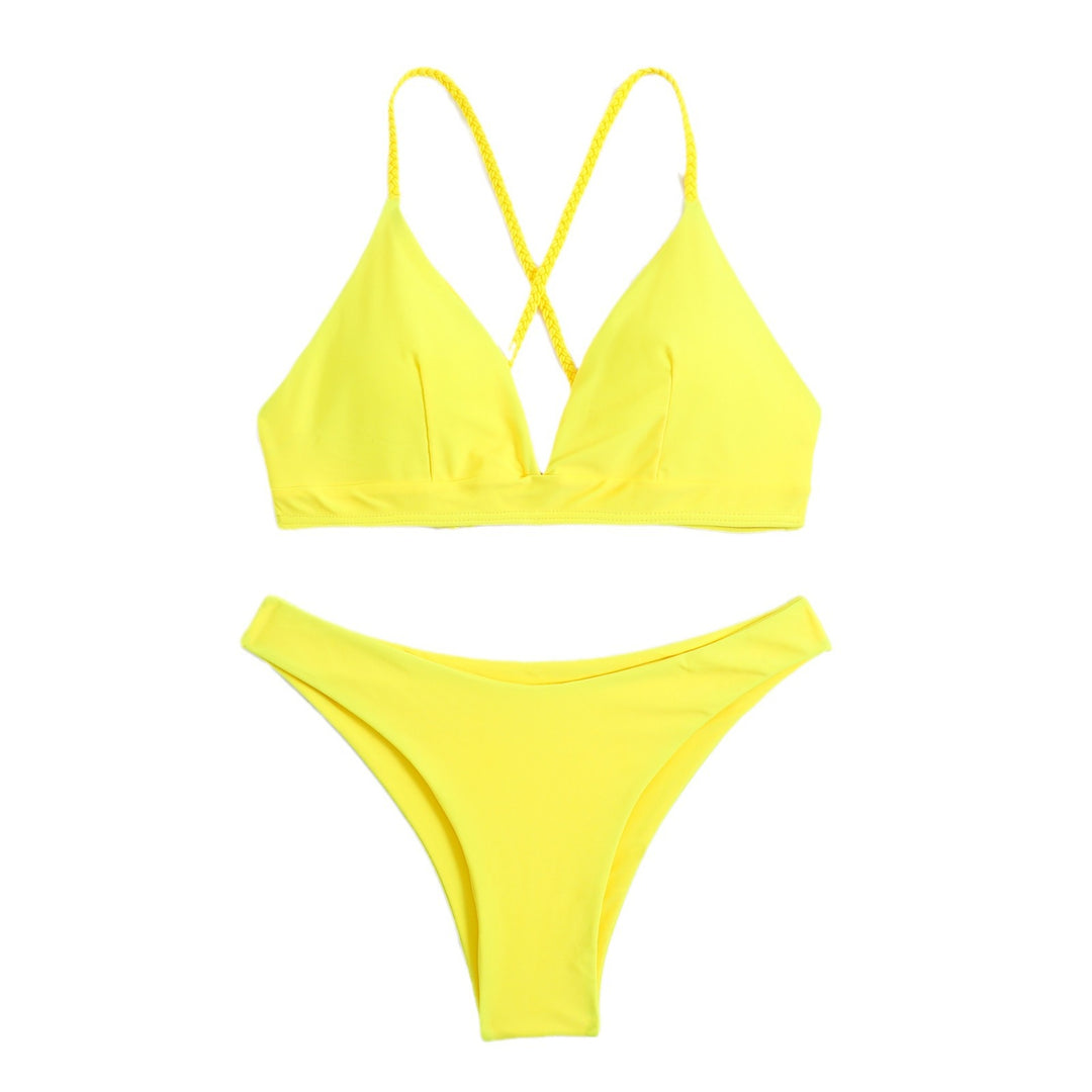 Dame Strappy Back Bikini Sæt Stilla