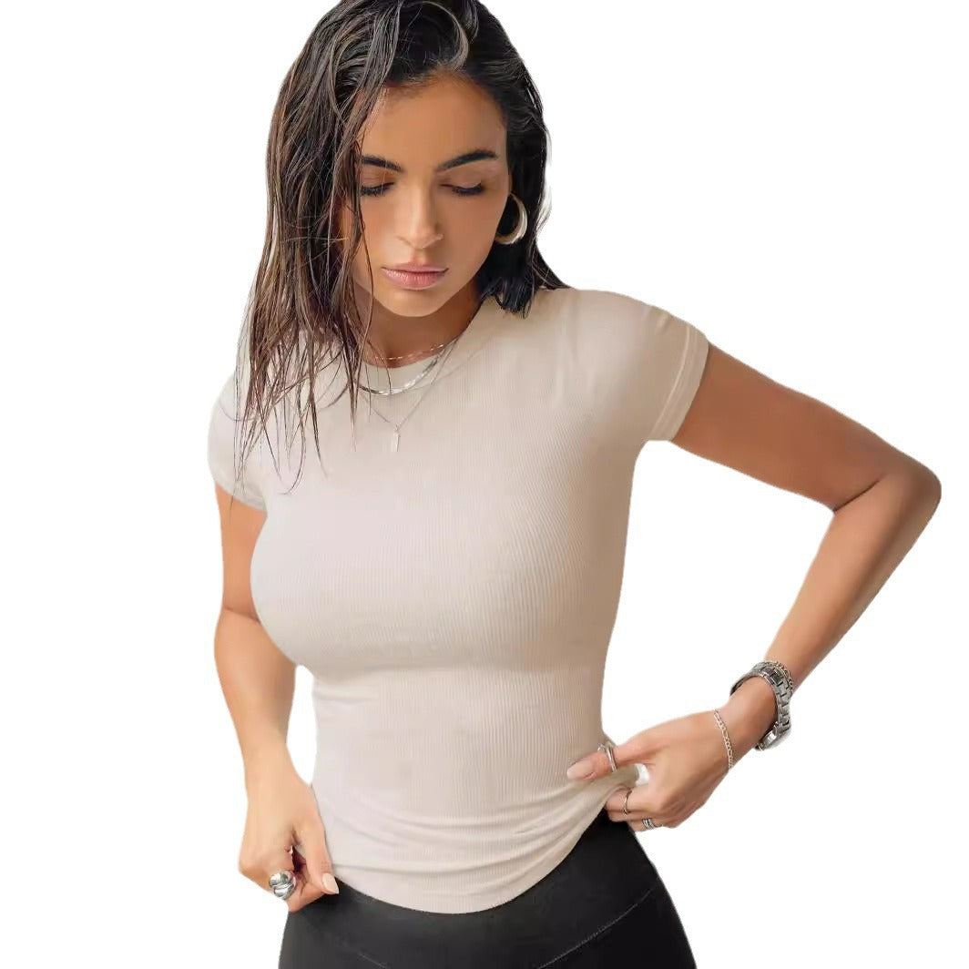Dame Figurtilpasset Korte ærmer Bodysuit Stilla