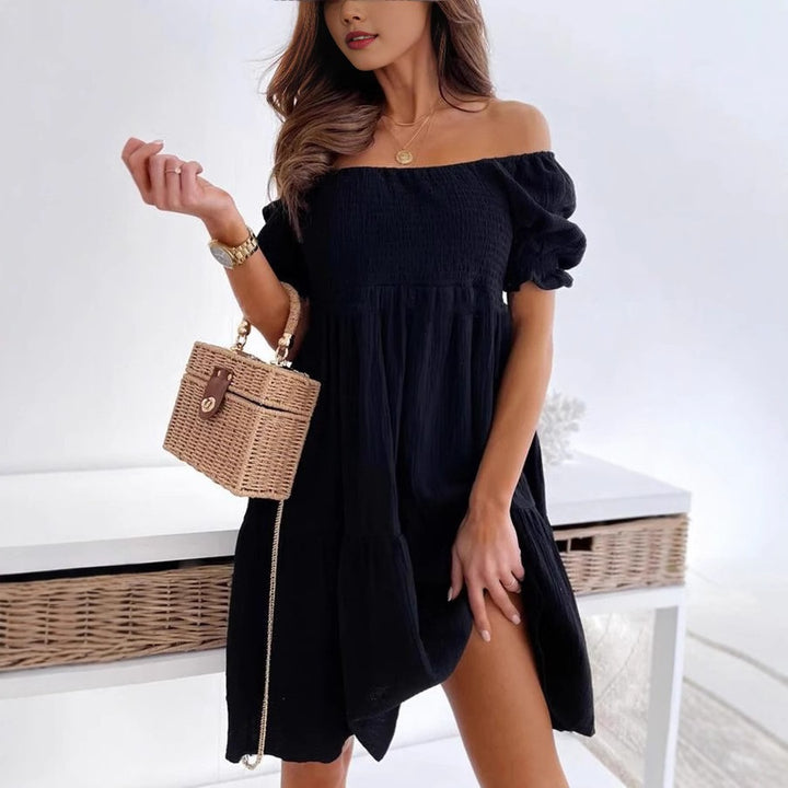 Dame smocked sommerkjole Stilla