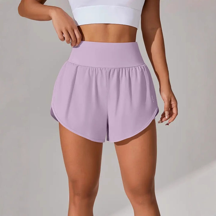 Dame Sporty Løbe shorts med strækbart liv og åndbare mesh-indsæt Stilla