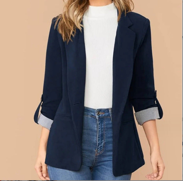 Dame elegant business-blazer med moderne snit Stilla