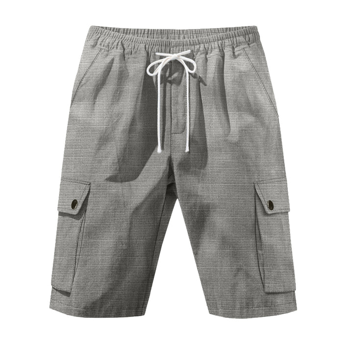 Herren lette Cargo-Bermuda med elastisk talje og snøre Skovae