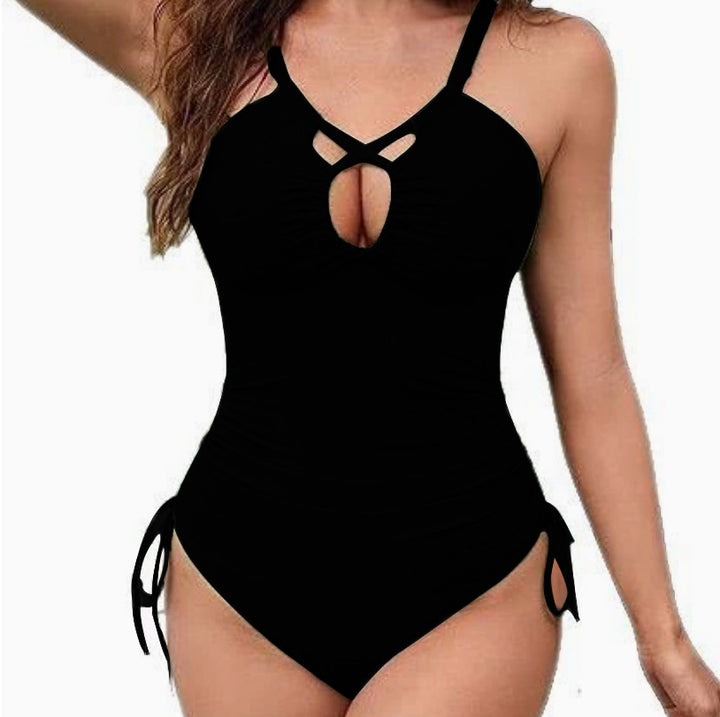 Dame ét del badebeklædning med raffineret cut-out og justerbare stropper Stilla