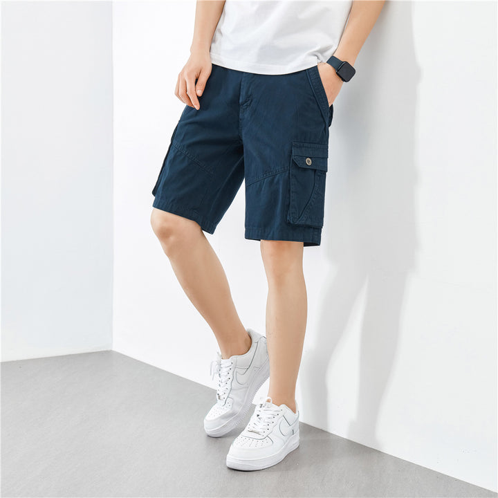 Herrer Cargo-Shorts med funktionelle sidelommer Stilla