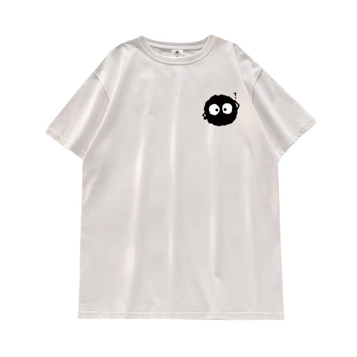 Dame T-Shirt med kreativt cartoon-motiv Stilla