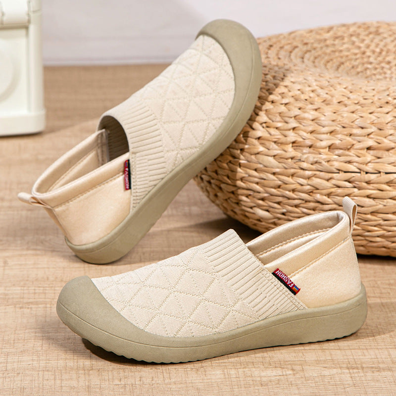 Dame Casual Slip-On Vandresko med struktureret overmateriale og adaptiv pasform Stilla