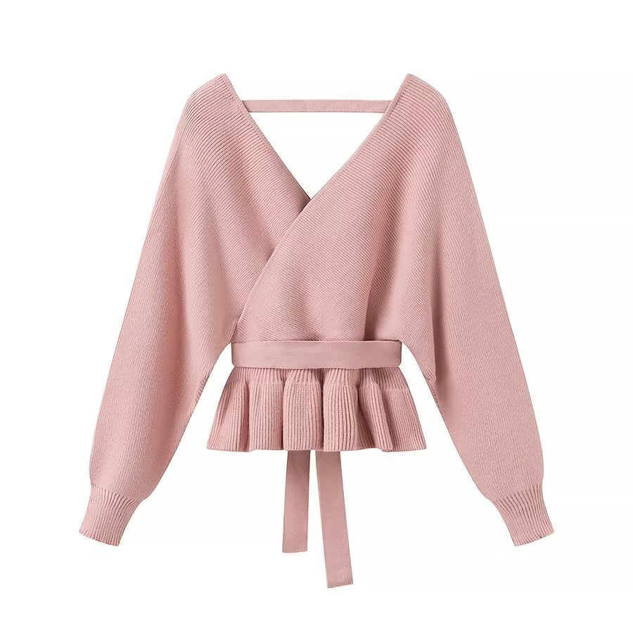 Femme Wickeltop med elegant sløjfedetail Stilla