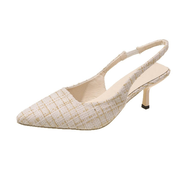 Dame Slingback-pumper med spidse design og komfortabel blokhæl Stilla