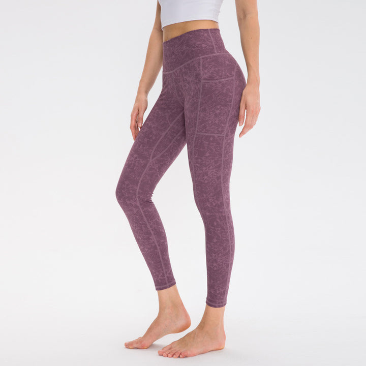 Dame Kvalitets Performance-Leggings med praktiske sidelommer og elastisk talje Stilla