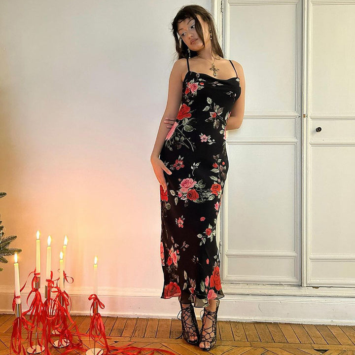 Dame Floral Print Maxi Kjole Stilla 1751516285