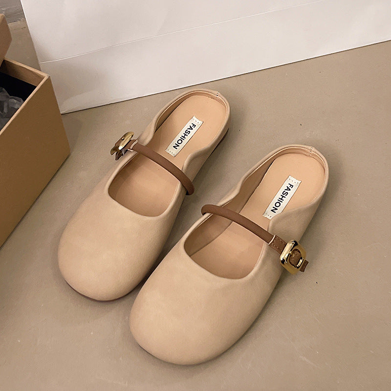 Damer Ballerinas med elegant rem og moderne spændeaccent Stilla