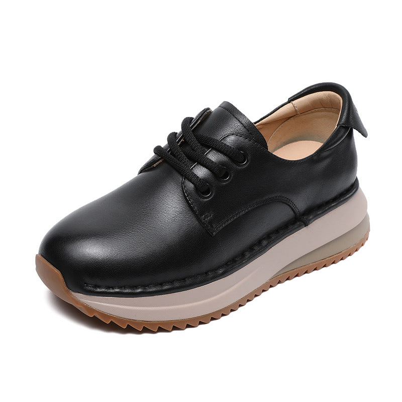 Dame fritids lædersneakers med støttende sål Stilla