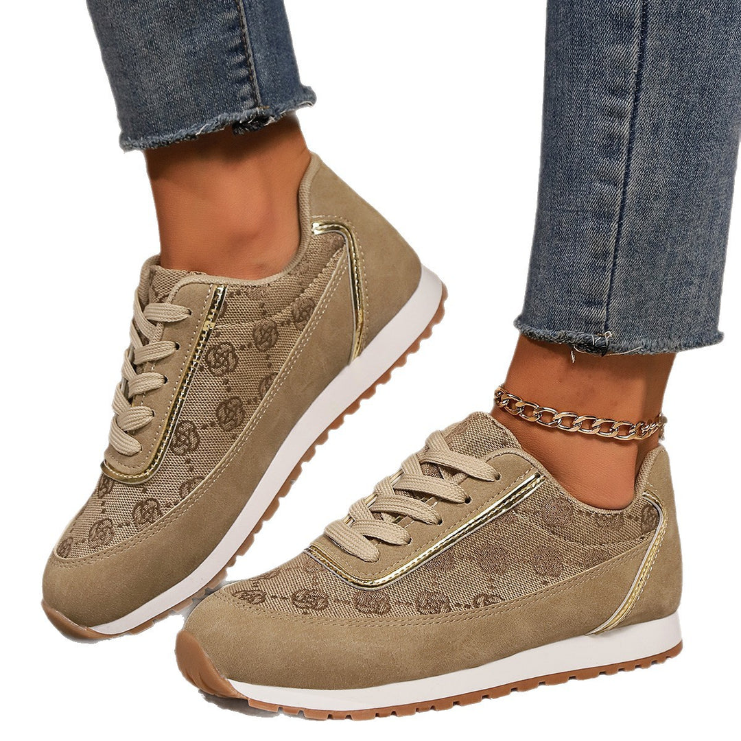 Dame Sneakers med moderigtigt canvas-design og åndbar sål Stilla