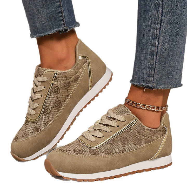 Dame Sneakers med moderigtigt canvas-design og åndbar sål Stilla