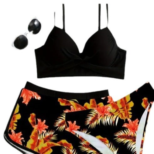 Dame Bikini-sæt med en stilfuld top og afslappede shorts Stilla