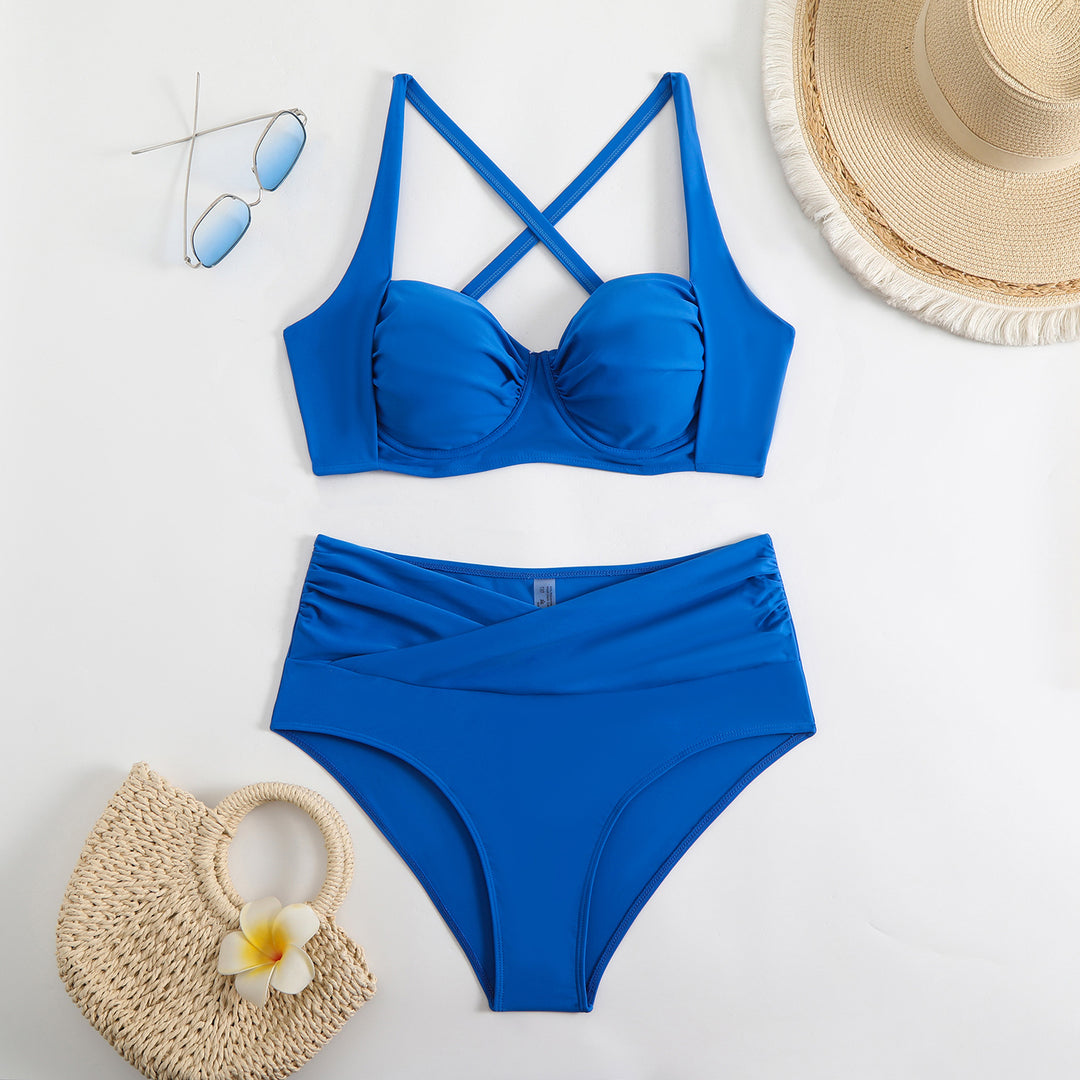 Dame Bikini-sæt med elegant indpakningsdesign og sporty snit Stilla