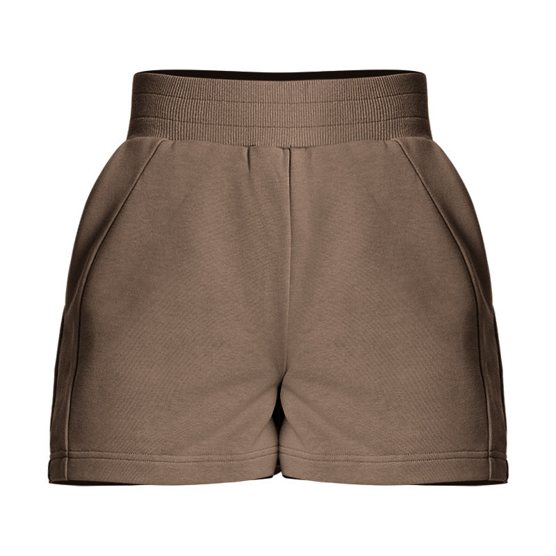 Dame behagelige sports-shorts med elastisk bund og sidelommer Stilla