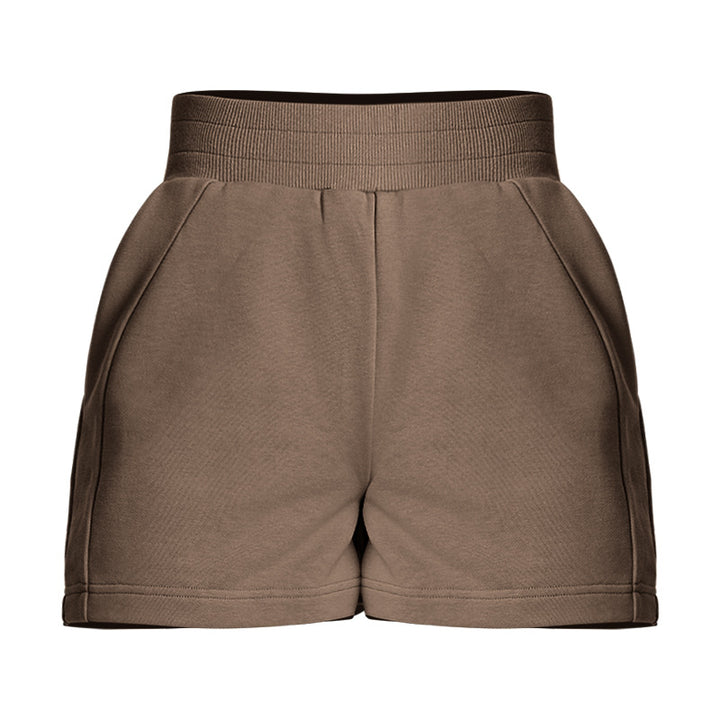 Dame behagelige sports-shorts med elastisk bund og sidelommer Stilla