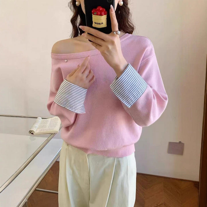 Kvinders afslappede sweater med aftagelig indvendig ærme Stilla