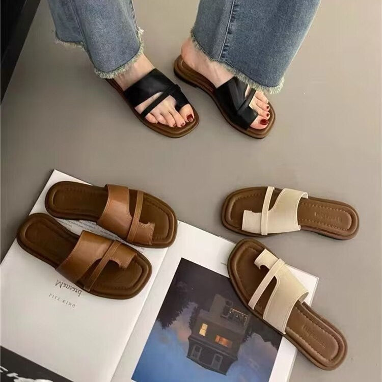 Dame Casual Slide Sandaler med minimalistisk design Stilla