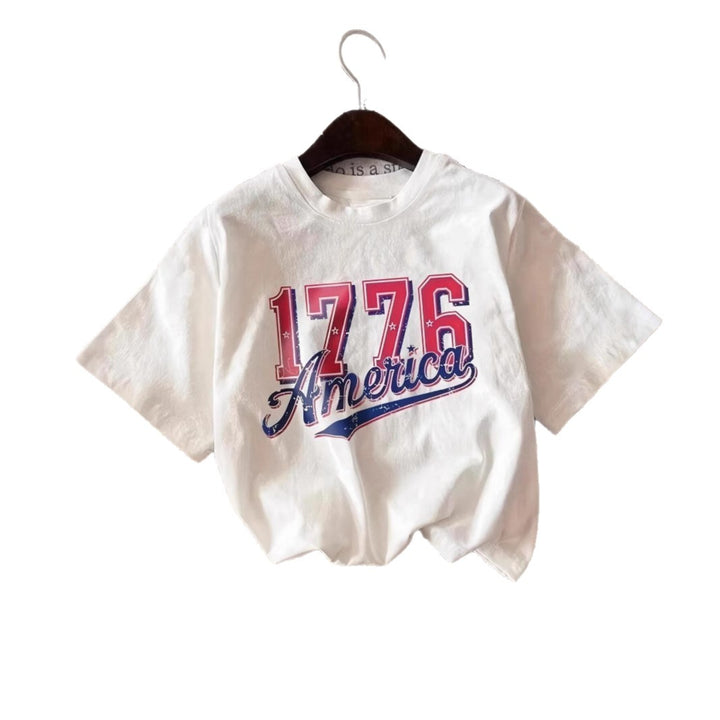 Dame casual T-shirt med iøjnefaldende vintage-print Skovae