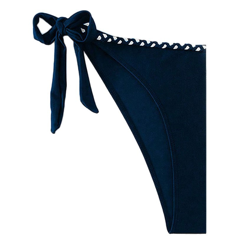 Dame bandeau-bikini med legende sløjfedetalje Skovae