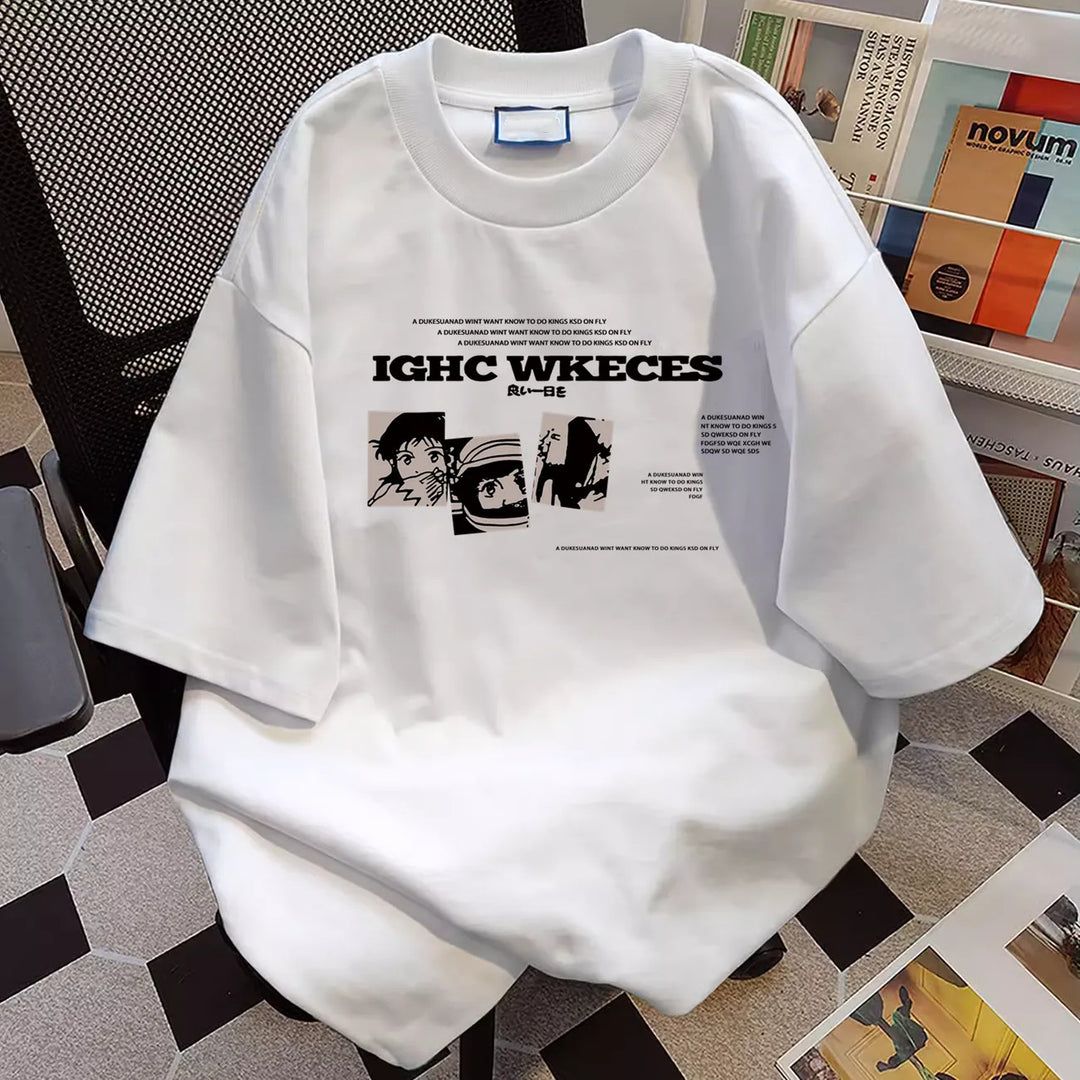 Kvinder oversized grafisk T-shirt Stilla