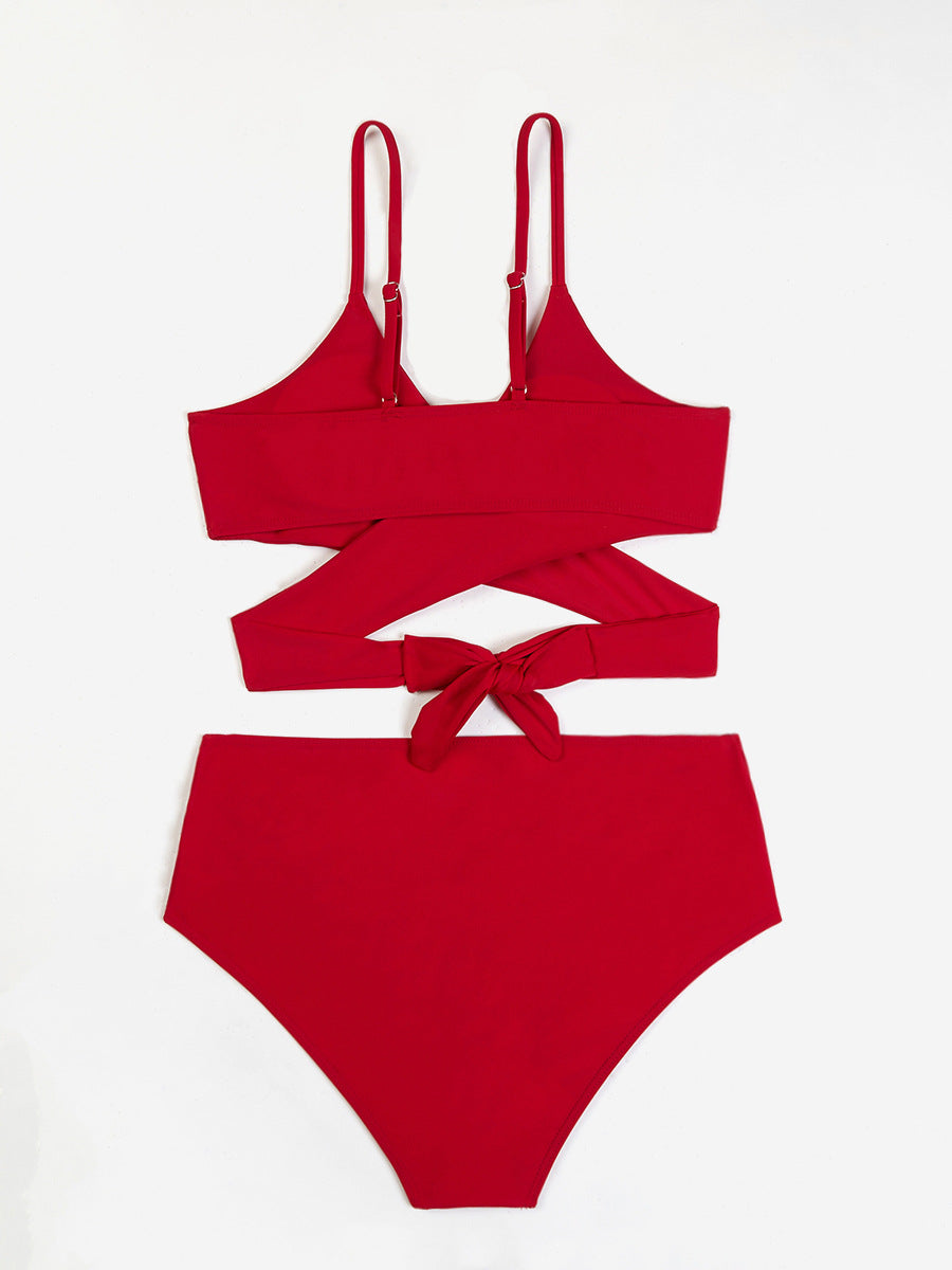 Femme Højtaljede Vikkel-Bikini-Sæt Stilla