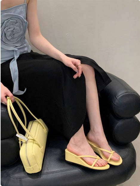 Dame stilfulde platform flip-flops Stilla