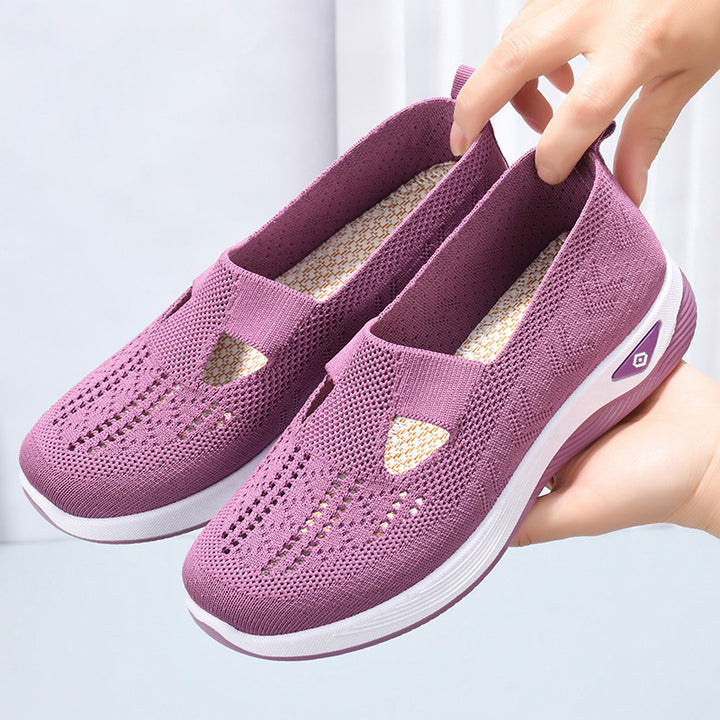 Dame Åndbare Slip-On Sneakers med fleksibel sål og elastisk overmateriale Stilla