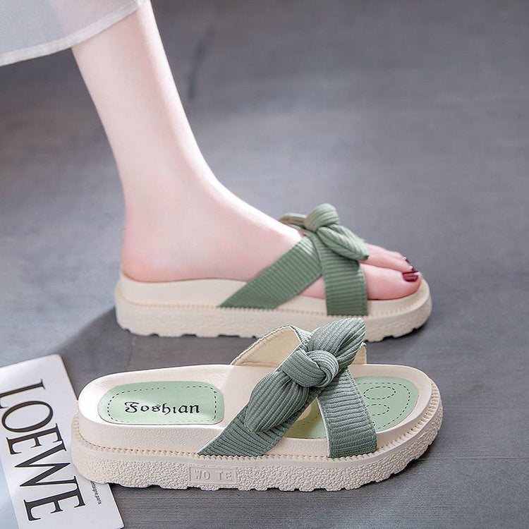 Dame Plateau-sandaler med modigt knudedesign og skridsikker sål Stilla